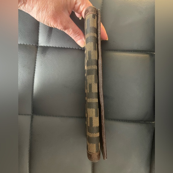 Authentic Fendi Zucca Canvas and Leather bifold 
Long Wallet - Picture 9 of 10